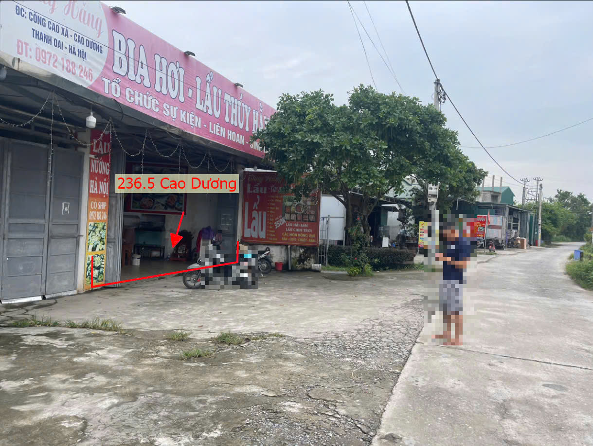 Hình ảnh Bán Đất Sẵn Nhà Cấp 4 Mặt Đường Kinh Doanh Ngay trung Tâm Xã Cao Dương Thanh Oai 