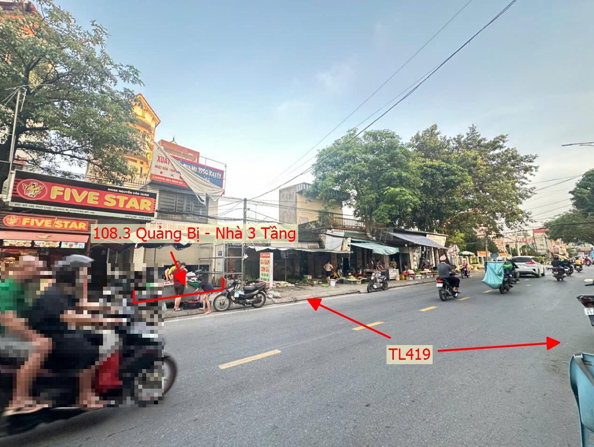 Hình ảnh Bán Đất Sẵn Nhà 3 Tầng 108.3m Tại Quảng Bị Bám Mặt Đường Kinh Doanh TL419 