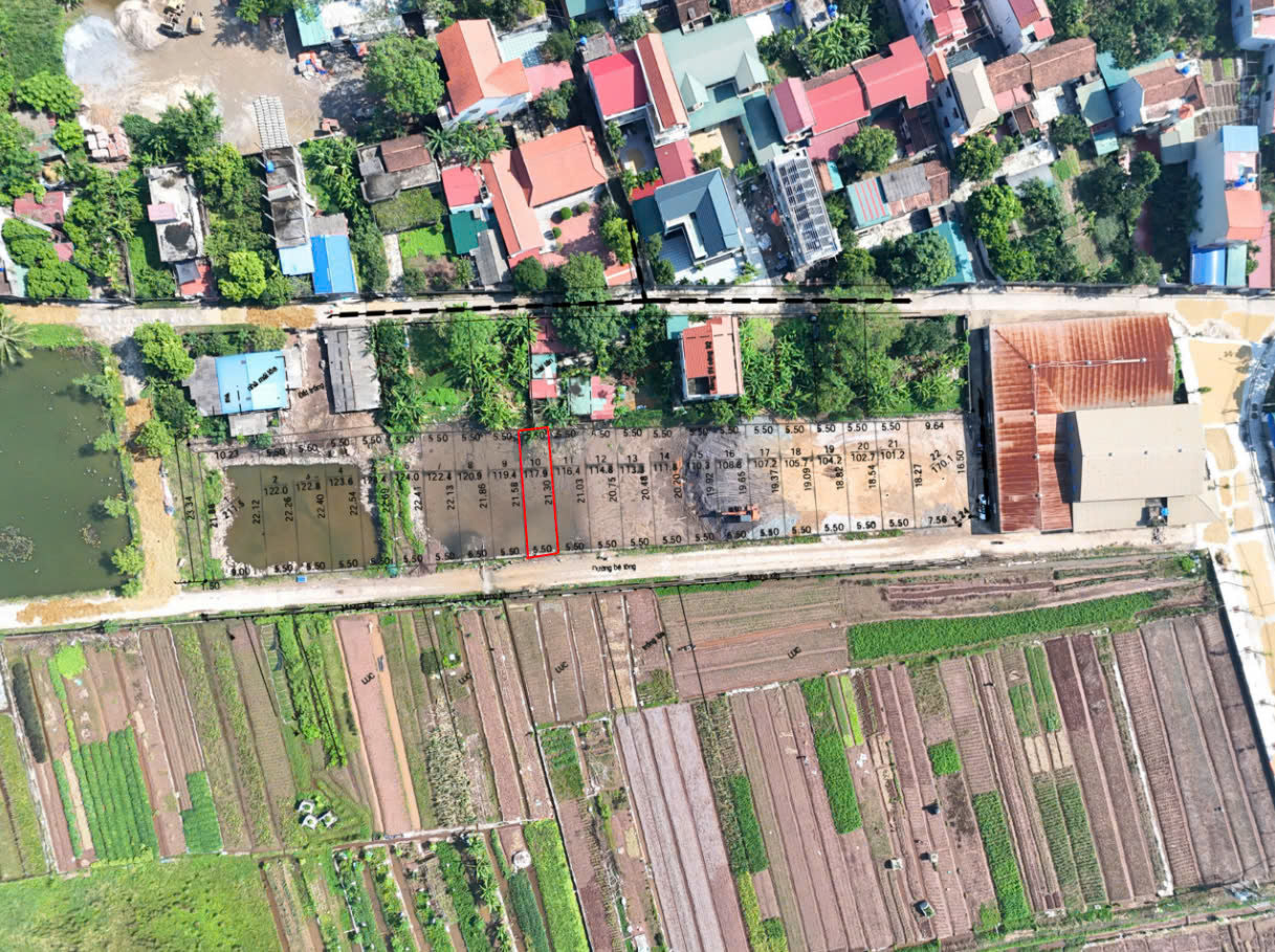 Hình ảnh Đất Đấu Giá Khu Ao Lò Gạch Xã Xuy Xá Bám Mặt View Cánh Đồng Cực Đẹp Ô Tô Đỗ Tận Đất (LK10)