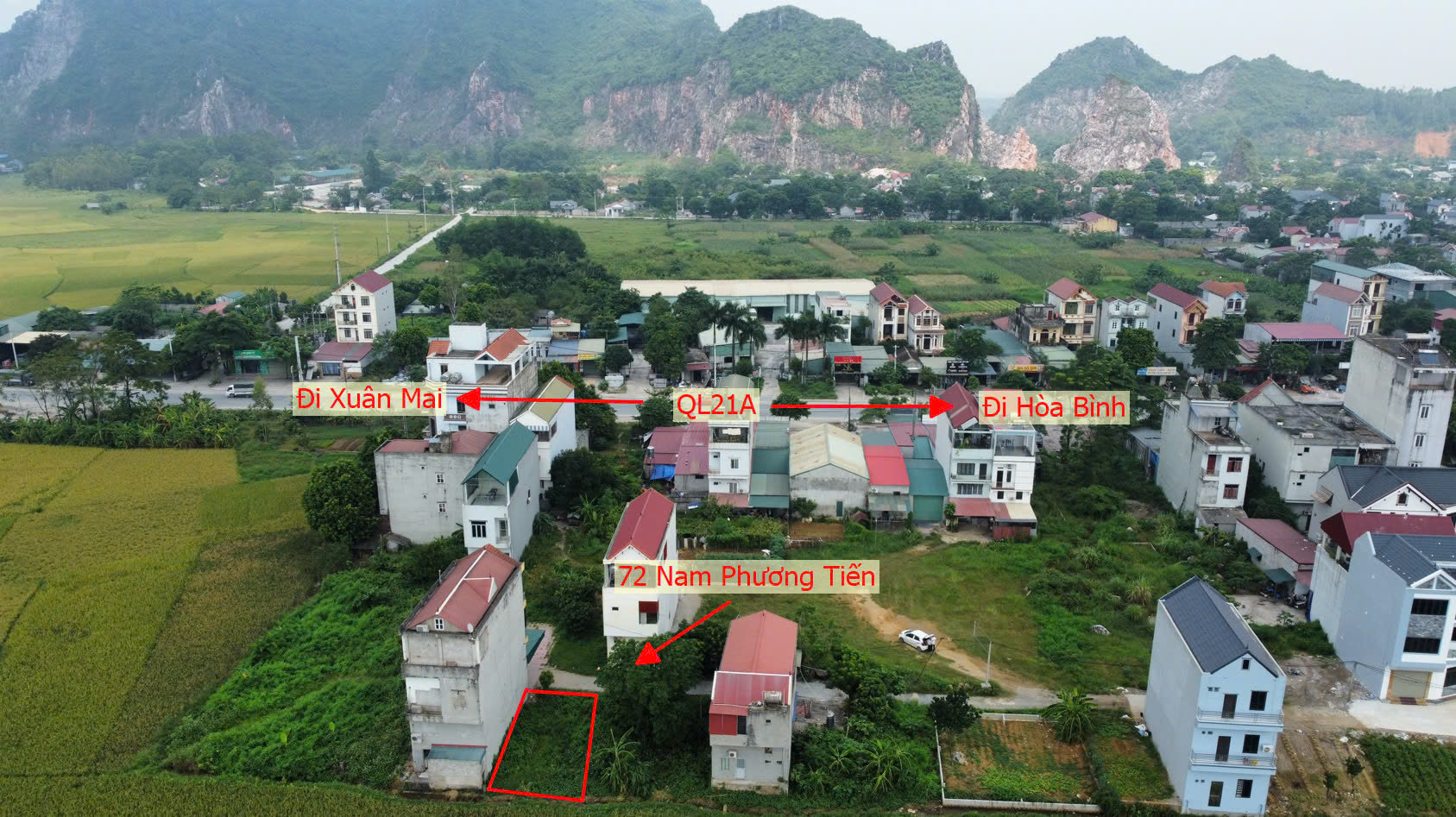 Hình ảnh Đất Đấu Giá Khu Lô 8 Chợ Cá Nam Phương Tiến Chương Mỹ Làn 2 QL21A Nằm Trong Quy Hoạch Đô Thị Vệ Tinh Xuân Mai