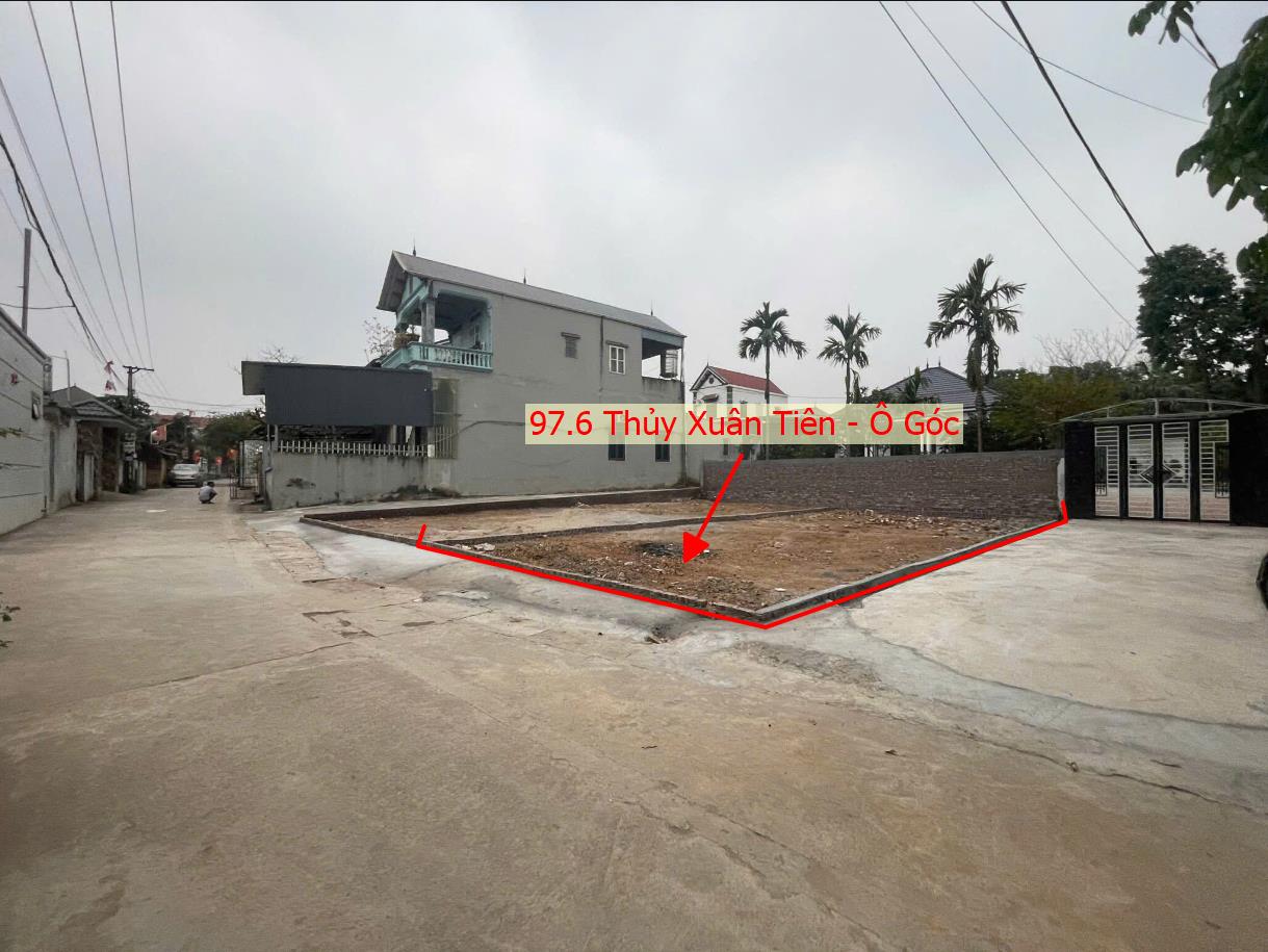 Hình ảnh Bán Lô Góc 2 Mặt Thoáng 97.6m Tại Thủy Xuân Tiên Đường Thông Ô Tô Sát Trục Chính Kinh Doanh Liên Xã