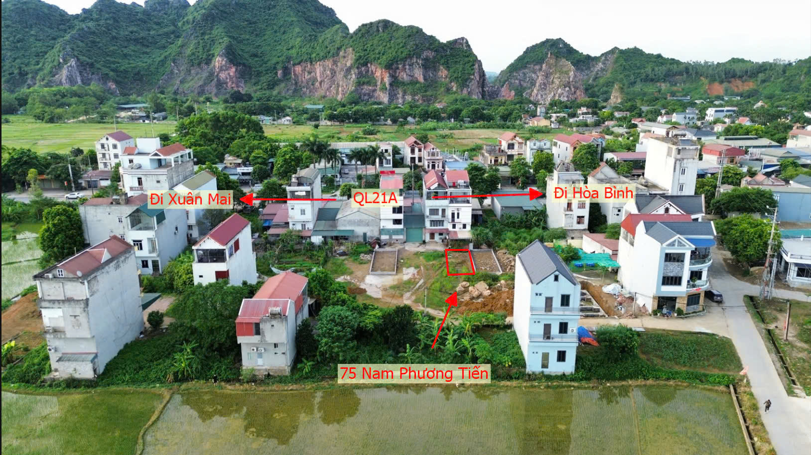 Hình ảnh Đất Đấu Giá Khu Lô 8 Chợ Cá Nam Phương Tiến Chương Mỹ Làn 2 QL21A Nằm Trong Quy Hoạch Đô Thị Vệ Tinh Xuân Mai