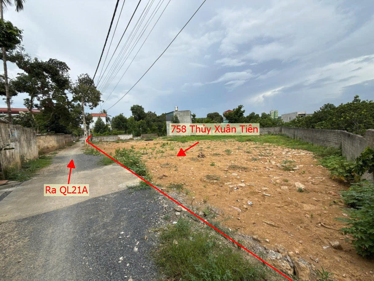 Hình ảnh Bán Thửa Đất 758m Tại Thủy Xuân Tiên Ngay Sau Nhà Máy Bê Tông Xuân Mai Gần Đường Hồ Chí Minh (QL21A)