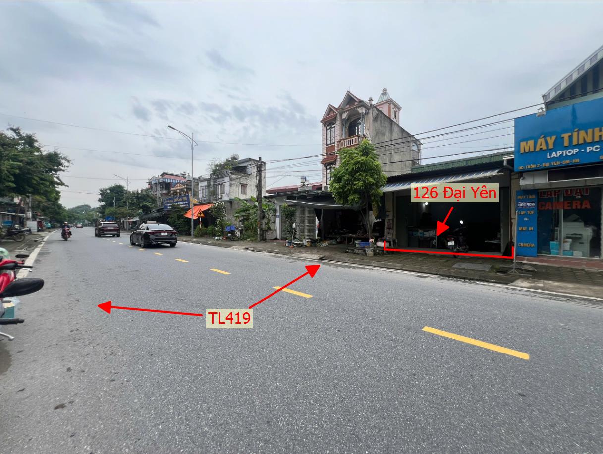 Hình ảnh Bán Thửa Đất Sẵn Nhà Cấp 4 126m Tại Đại Yên Bám Mặt Đường Kinh Doanh TL419 