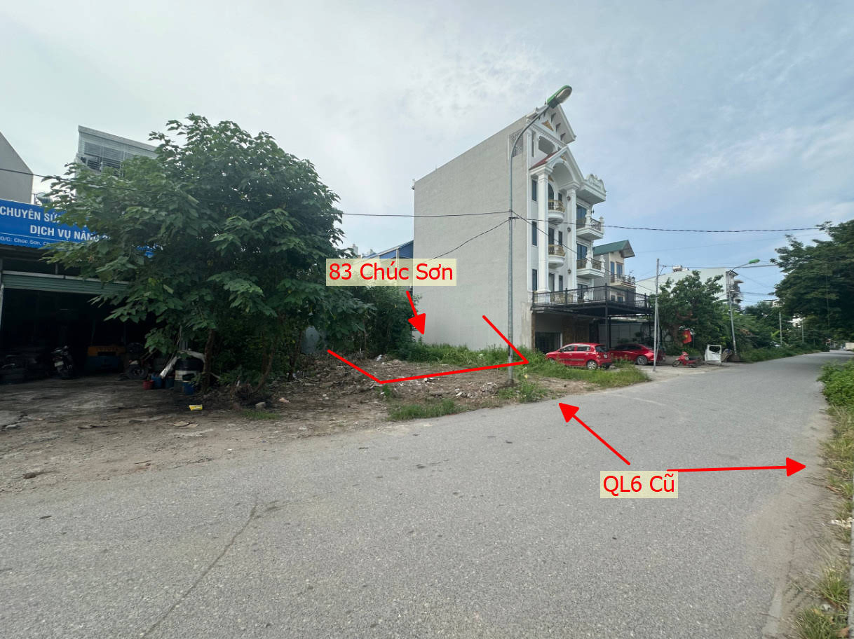 Hình ảnh Bán Đất Thị Trấn Chúc Sơn Mặt Đường QL6 Cũ Ngay Sau Chung Cư Lộc Ninh 