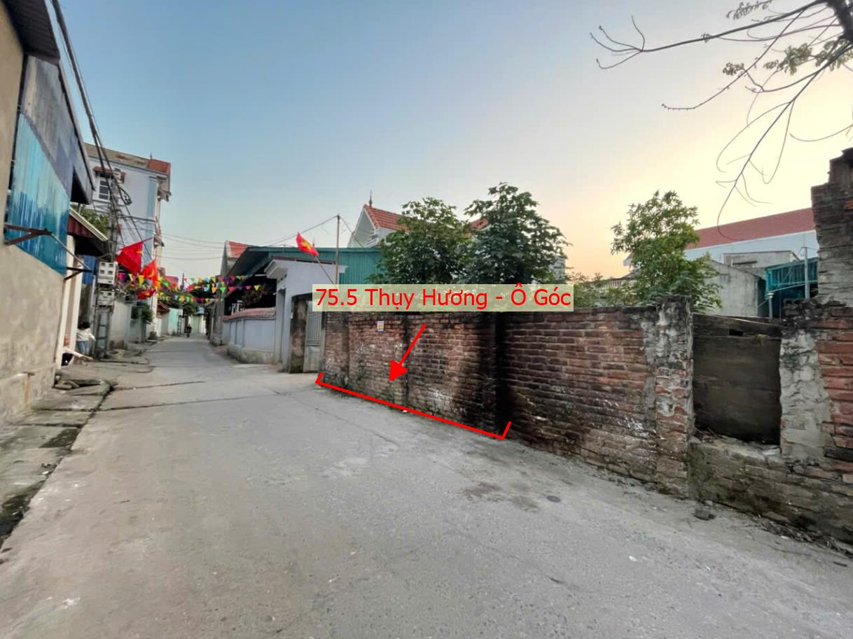 Hình ảnh Bán Lô Góc 2 Mặt Thoáng Full Thổ Cư 75.5m Tại Thụy Hương Đường Thông Ô Tô Gần Trục Kinh Doanh Liên Xã Đê Đáy