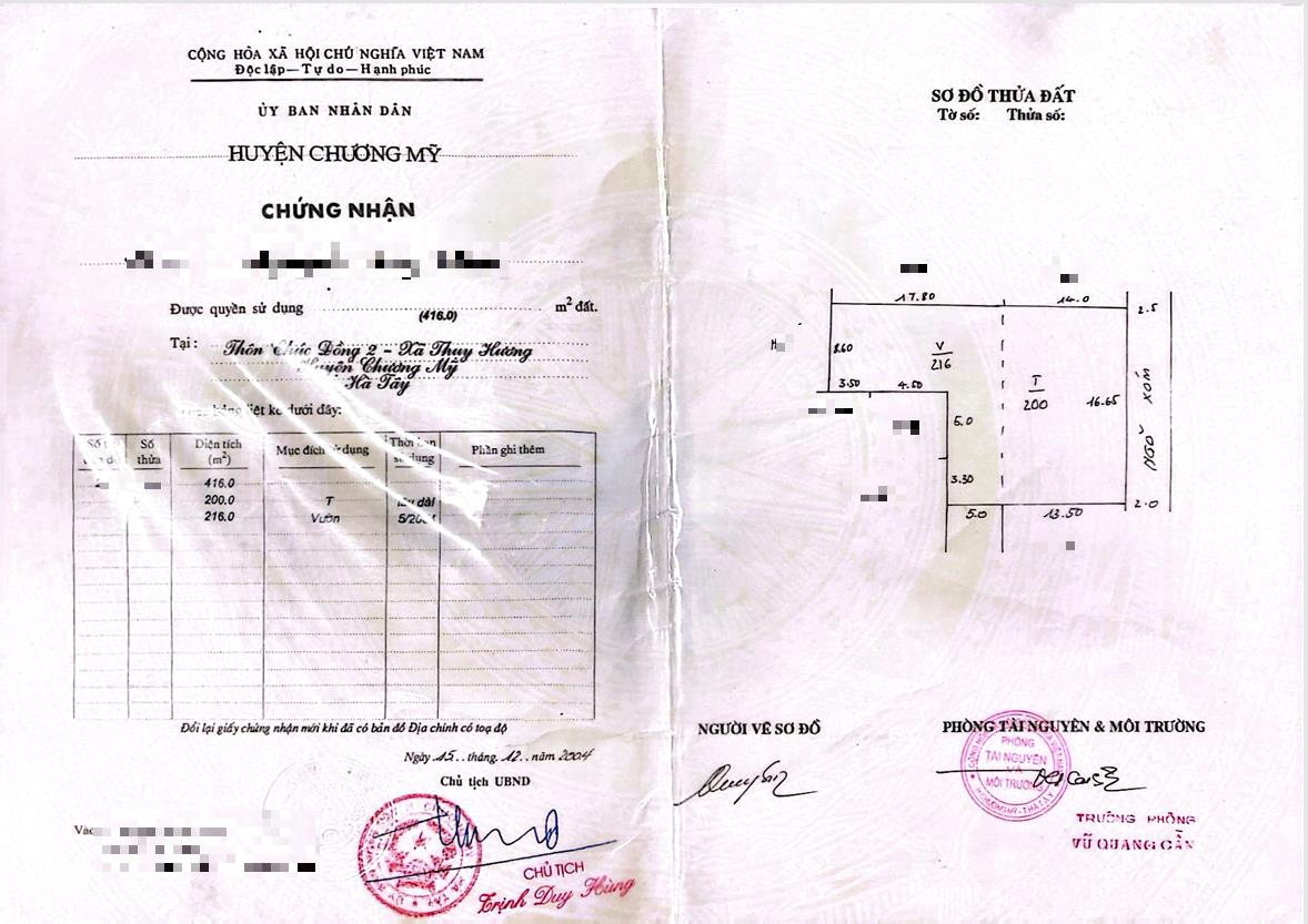 Hình ảnh Bán Thửa Đất 416m Tại Thụy Hương Sát Trục Chính Kinh Doanh Liên Xã Giá Chỉ Vài Tỷ