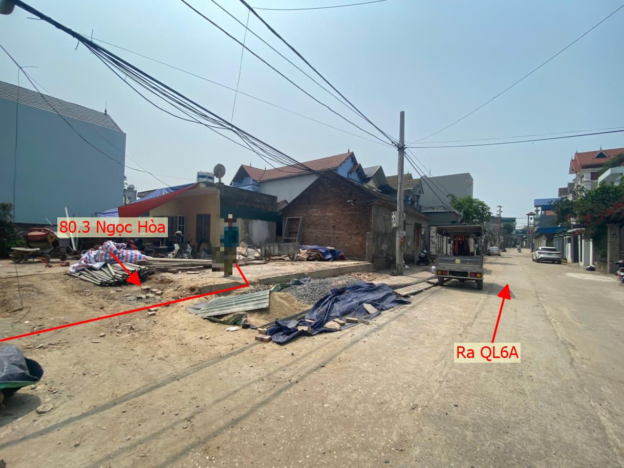 Hình ảnh Bán Đất Phân Lô Xã Ngọc Hòa Đường Ô Tô Tránh Sát Trục Chính Kinh Doanh Gần QL6A Giá Chỉ Vài Tỷ