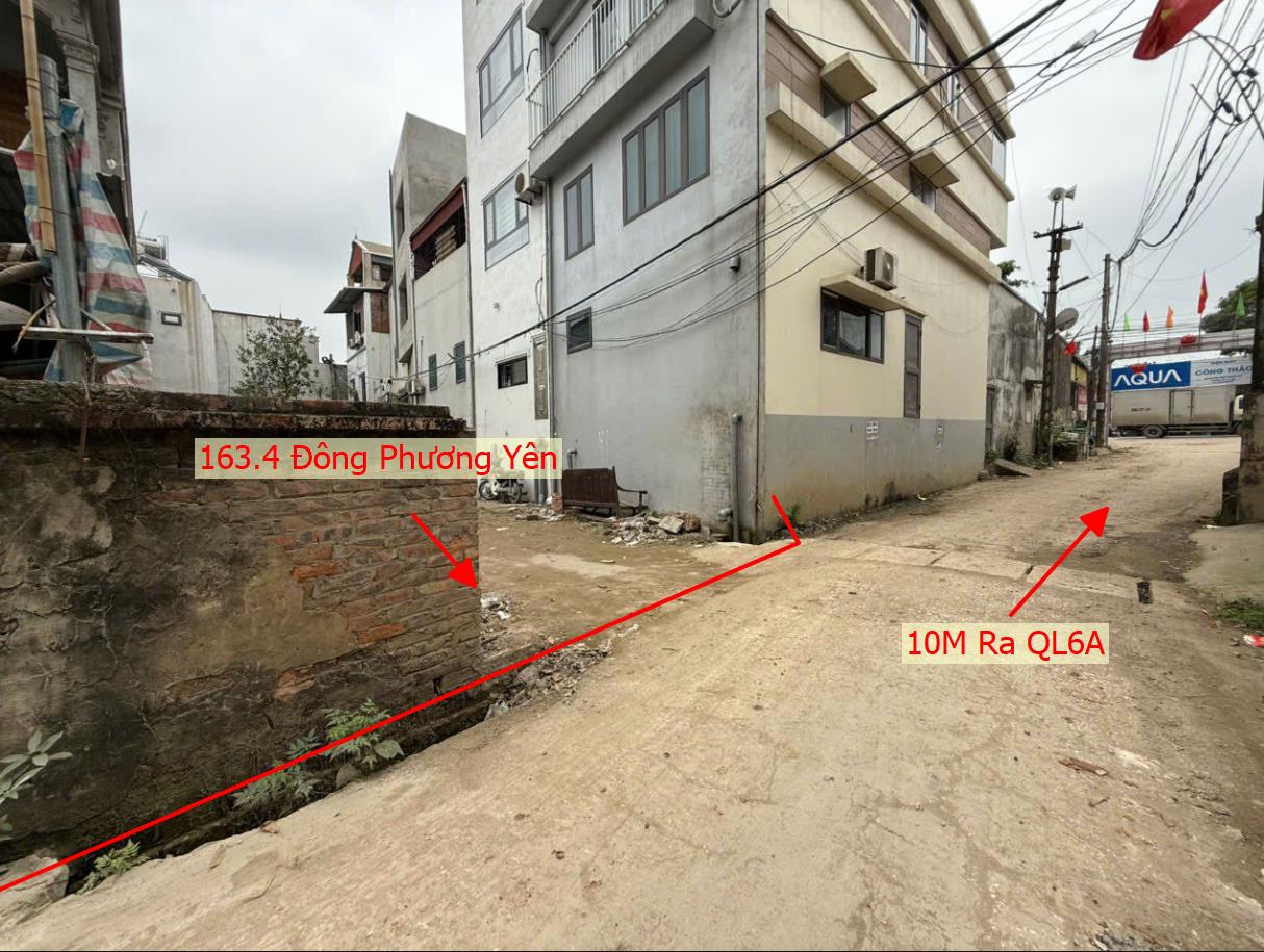 Hình ảnh Bán Thửa Đất 163.4m Tại Đông Phương Yên Ô Tô Vào Tận Đất Sát QL6A Đang Triển Khai Mở Rộng 