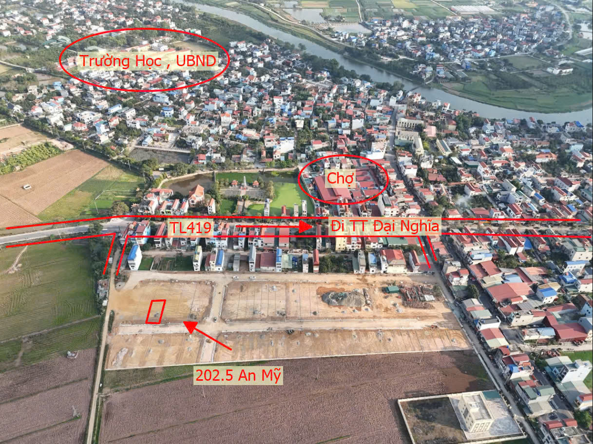 Hình ảnh Đất Đấu Giá Xã An Mỹ Thuộc Khu Đấu Giá Đồng Chùa Ngay Trung Tâm Thôn Kinh Đào Giá Chỉ Hơn Tỷ