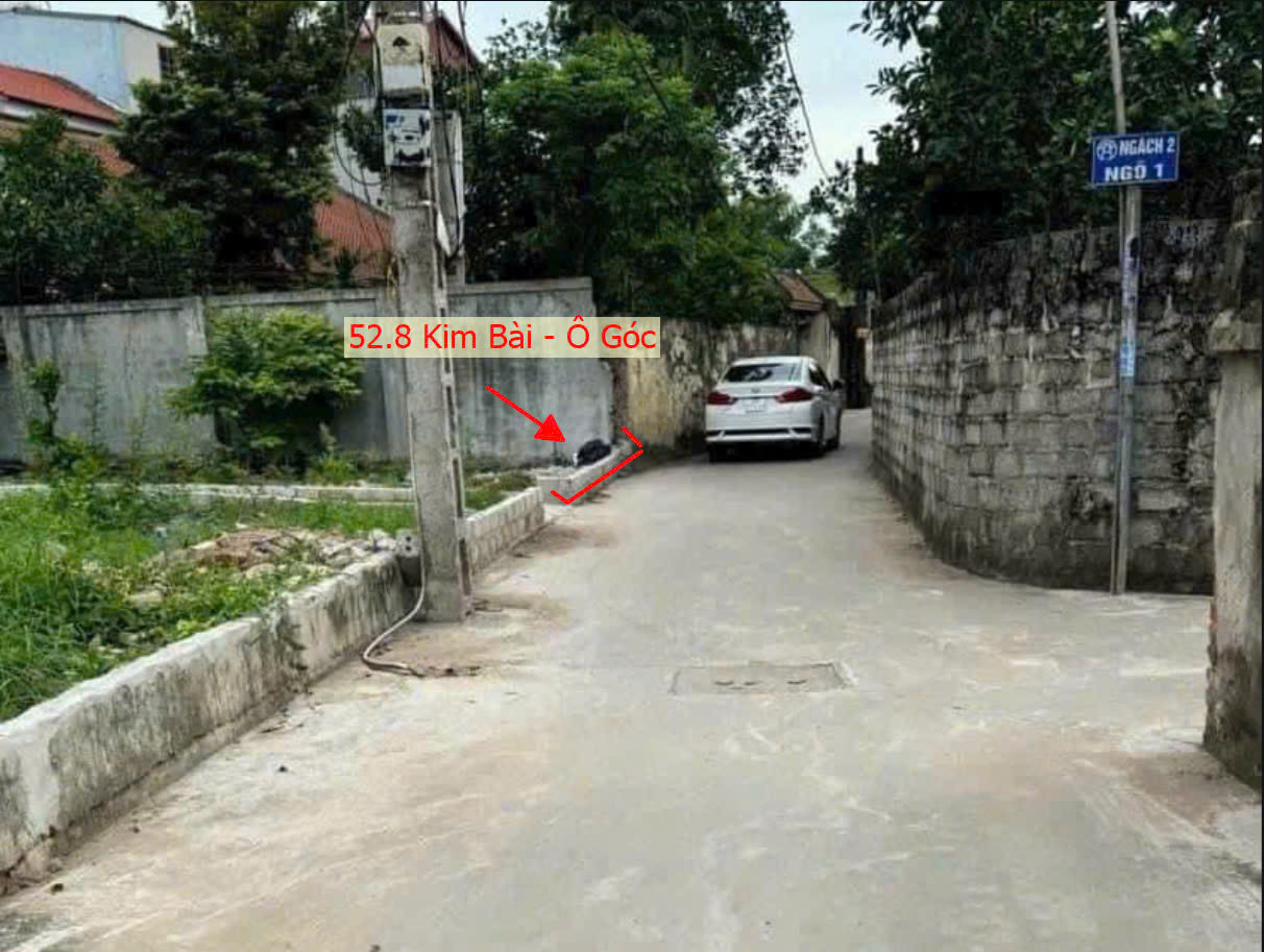 Hình ảnh Bán Lô Góc 2 Mặt Thoáng 52.8M2 Tại Thị Trấn Kim Bài Thanh Oai Ô Tô Đỗ Tận Đất Gần QL21B 