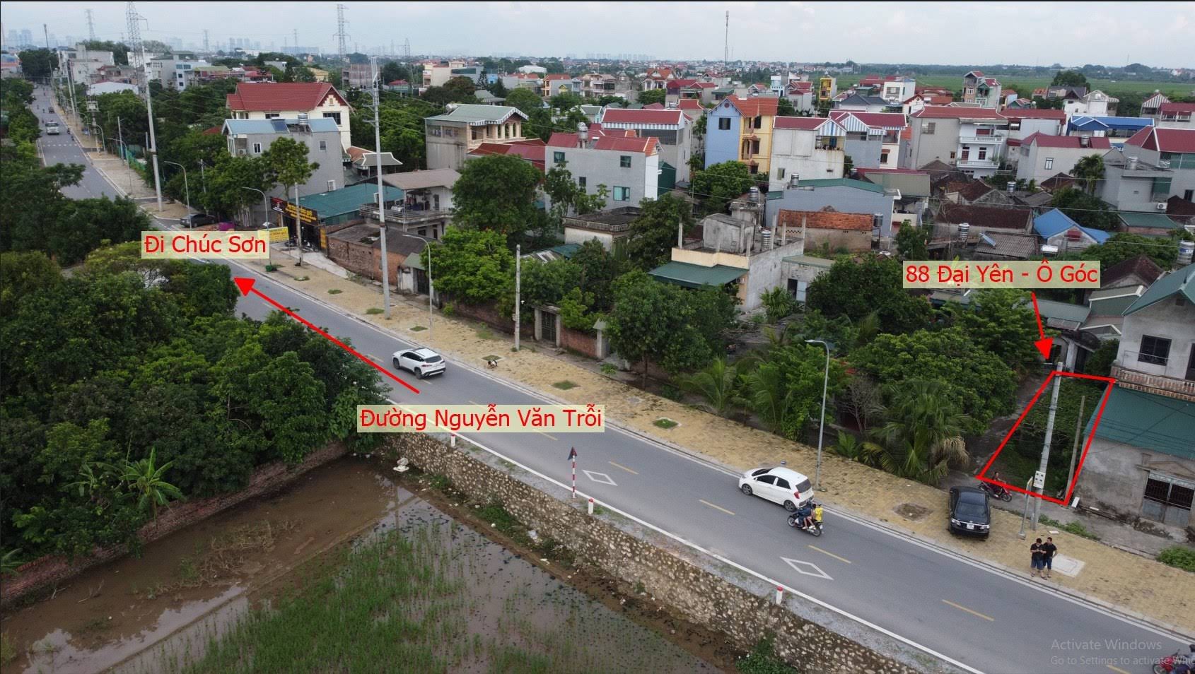 Hình ảnh Bán Đất Đại Yên Lô Góc | Bám Đường Nguyễn Anh Trỗi Kinh Doanh Sầm Uất 