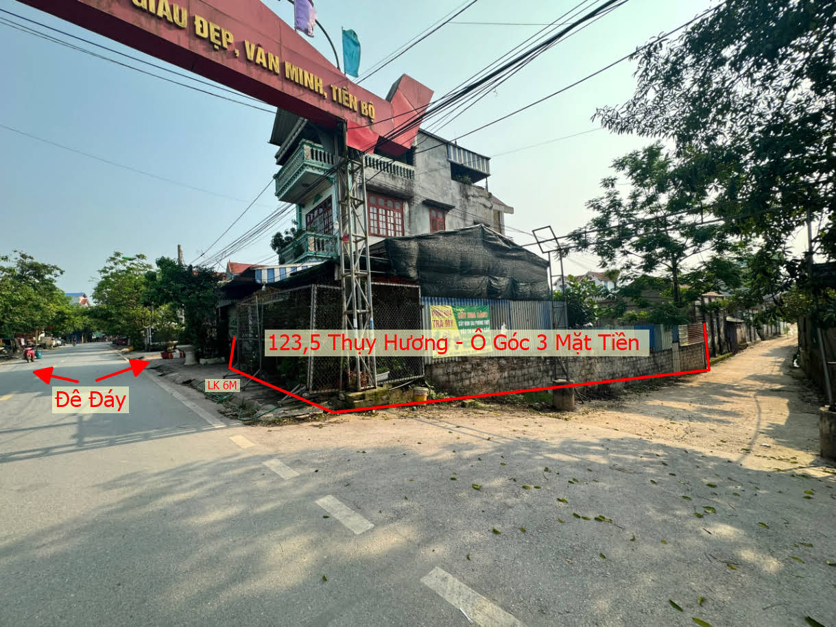 Hình ảnh Bán Lô Góc Mặt Đường Đê Đáy Trục Kinh Doanh Tại Thụy Hương Chương Mỹ