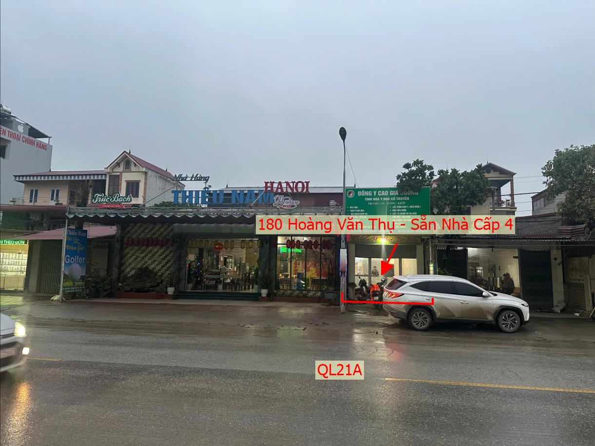 Hình ảnh Bất Động Sản Trần Phú Bán Đất Khu Vực Hoàng Văn Thụ Sẵn Nhà Cấp 4 Bám Mặt Đường Kinh Doanh QL21A 