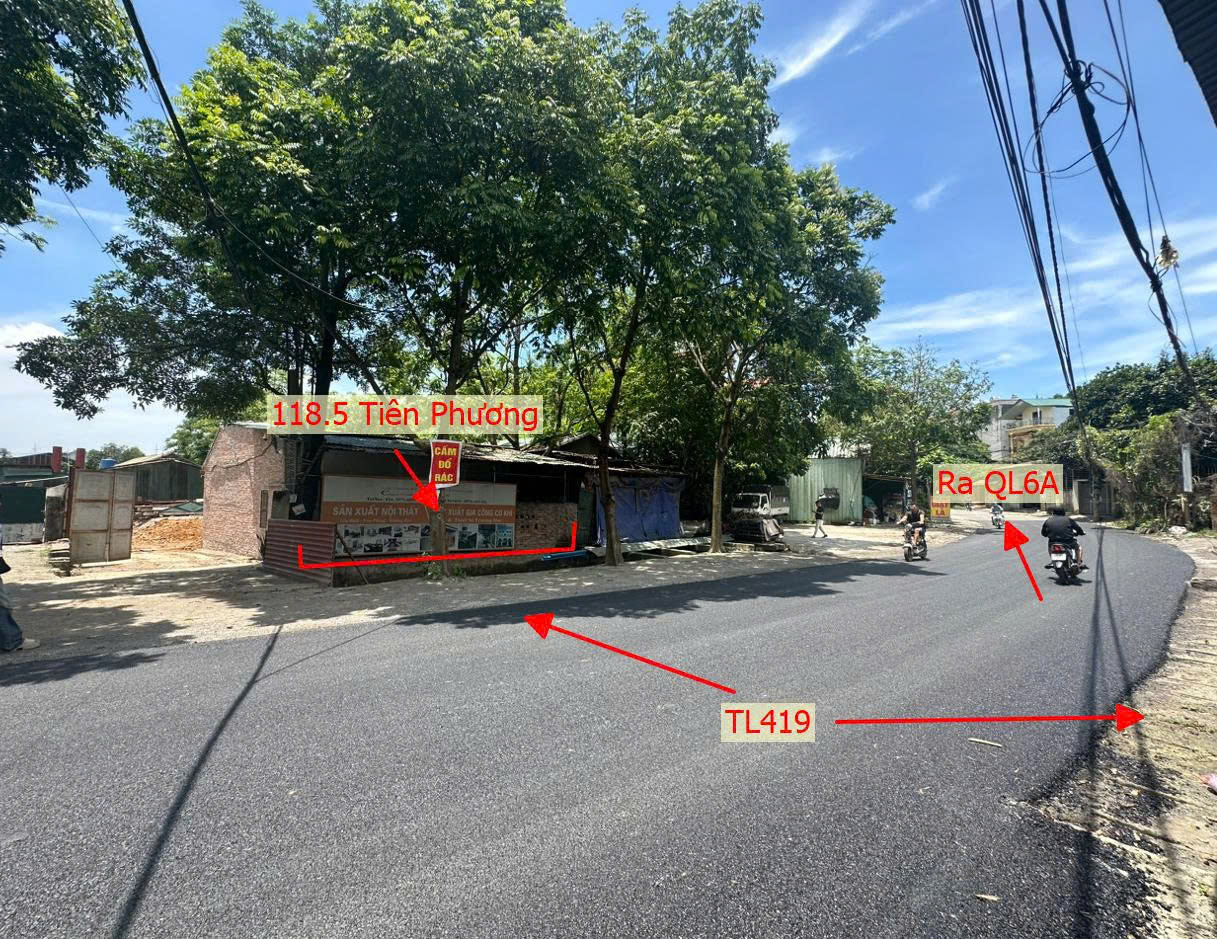 Hình ảnh Bán Thửa Đất 118.5m Tại Tiên Phương Chương Mỹ Mặt Đường Kinh Doanh TL419 Ngay Sát QL6A 