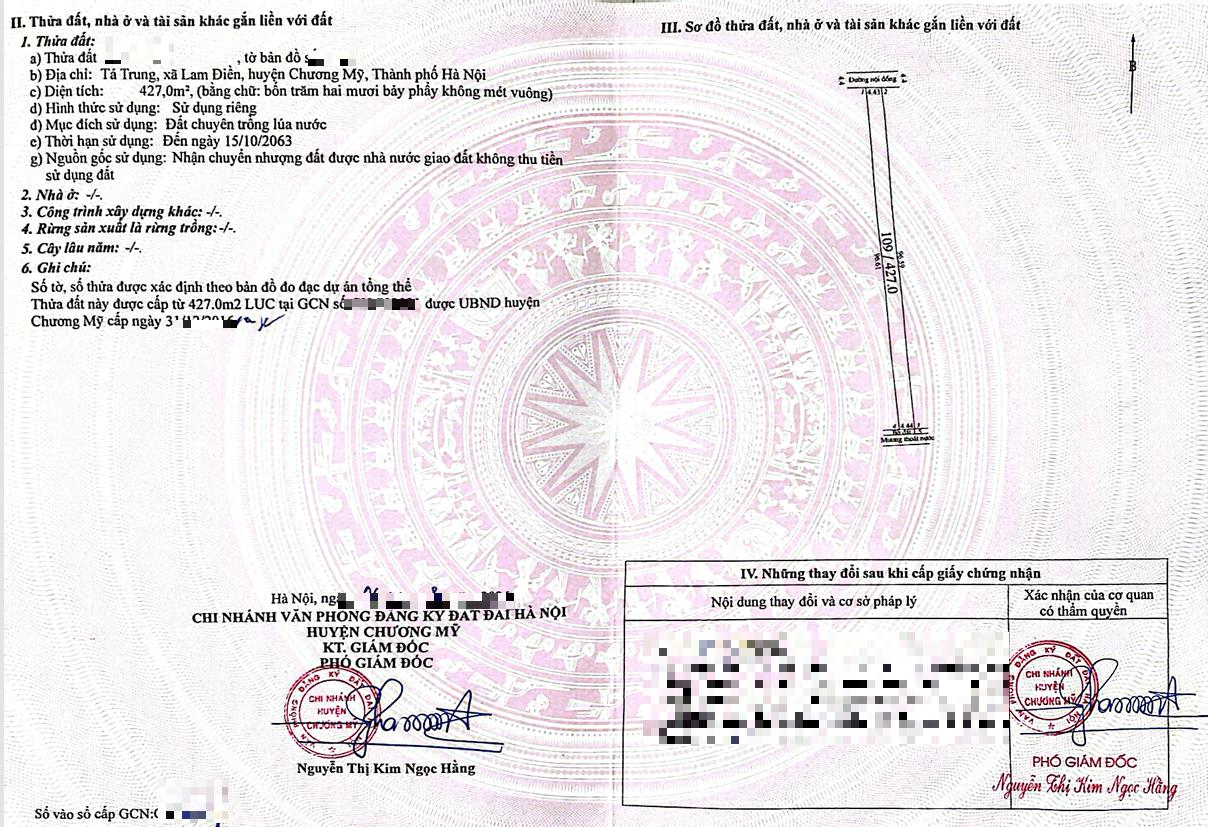 Hình ảnh Bán Thửa Đất 427m Tại Lam Điền Sát Trục Kinh Doanh Liên Xã Giá Chỉ Vài Tỷ