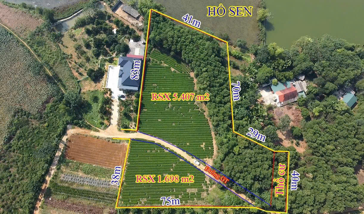 Hình ảnh Bán Lô Đất Hơn 7000m Đồi Chè Tại Tu Vũ Thanh Thủy View Hồ Thoáng Mát Đầy Đủ Tiện Ích