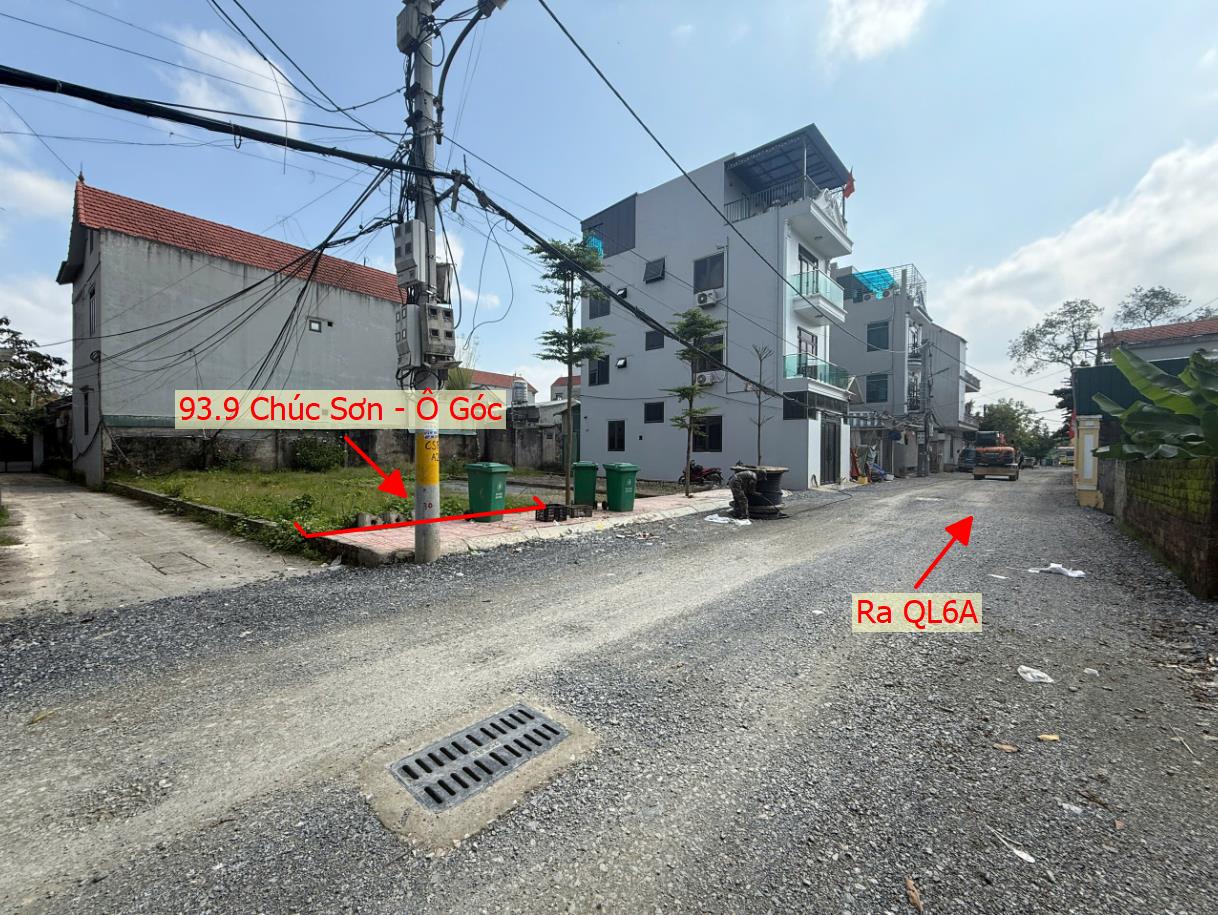 Hình ảnh Bán Lô Góc 2 Mặt Thoáng 93.9m Tại Thị Trấn Chúc Sơn Mặt Trục Kinh Doanh Đối Diện Nhà Văn Hóa