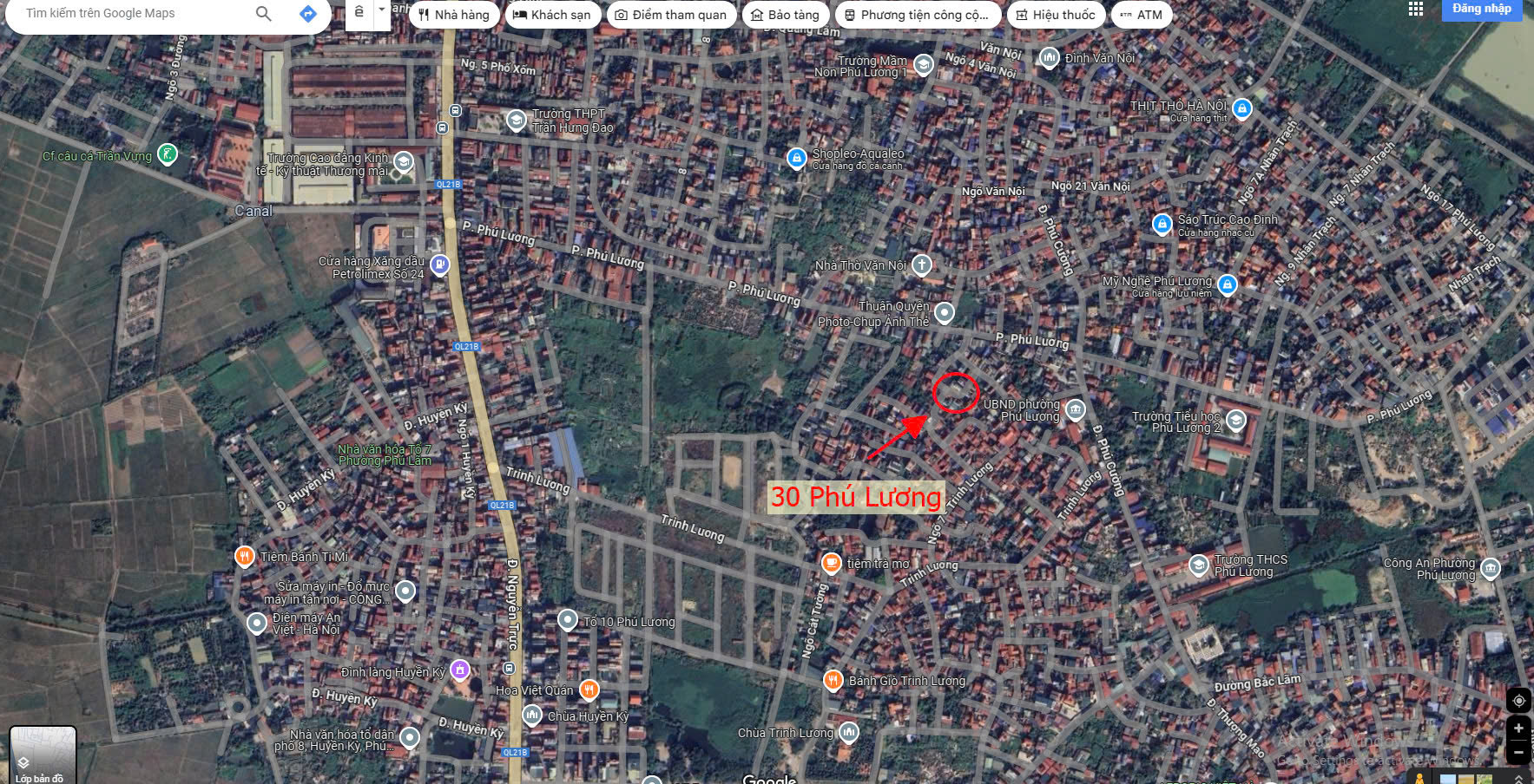 Hình ảnh Bán Đất Sẵn Nhà Cấp 4 Sát Mặt Đường Kinh Doanh Ngay Trung Tâm Hành Chính Phường Phú Lương 