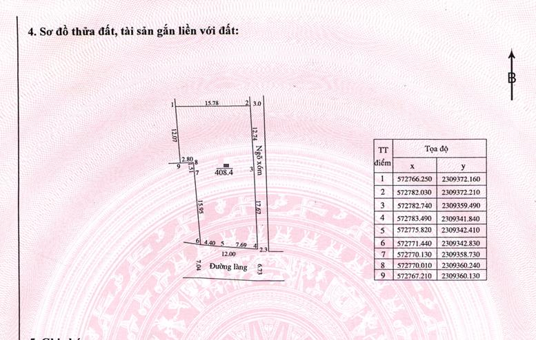 Hình ảnh Bán Lô Góc 2 Mặt Thoáng 408.4m Tại Hợp Đồng Ô Tô Đỗ Tận Đất Gần Đường TL419