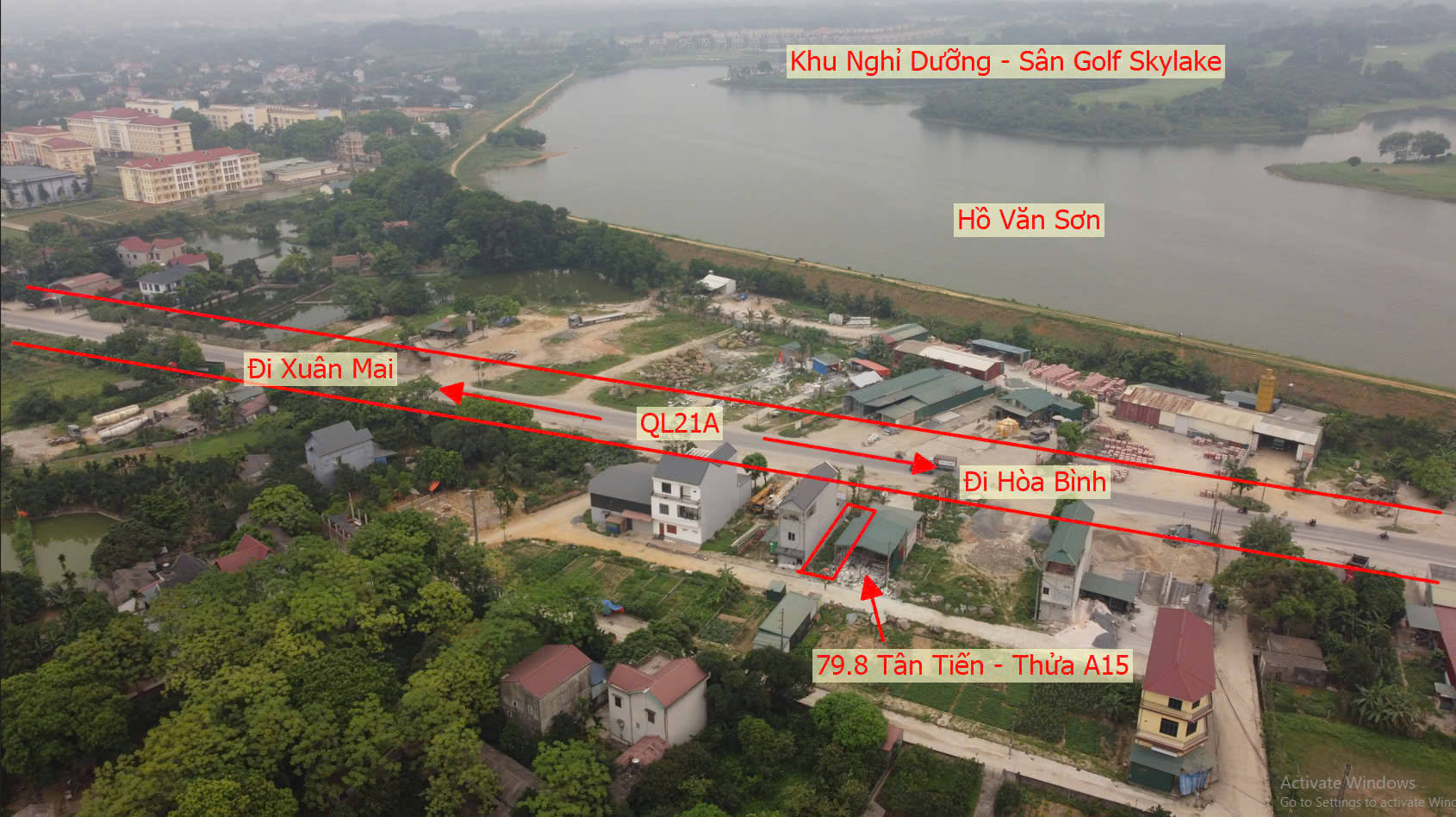 Hình ảnh Bán Đất Đấu Giá Khu Kiến Trúc Tân Tiến Mặt Đường QL21A Đối Diện Hồ Văn Sơn 