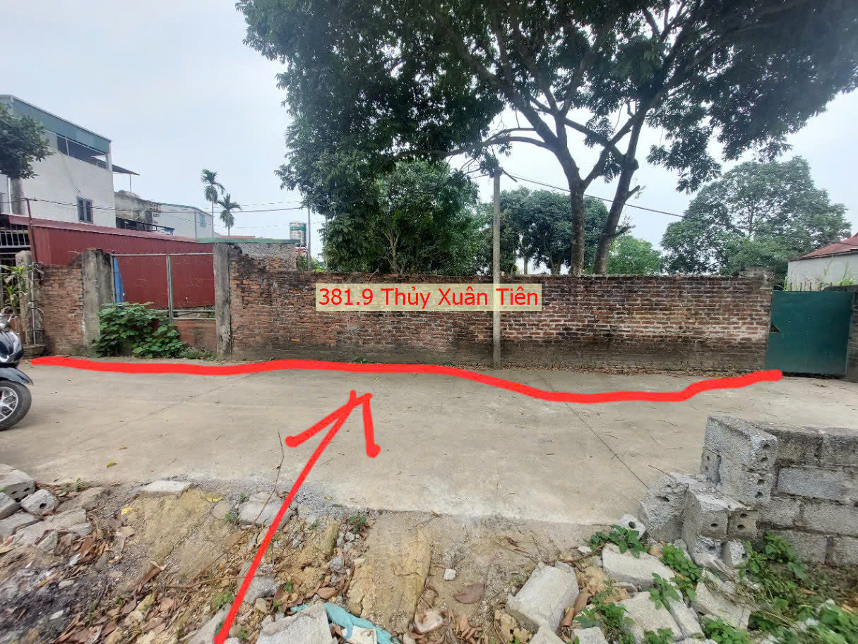 Hình ảnh Bán Lô Góc 2 Mặt Thoáng 381.9m Tại Thủy Xuân Tiên Ô Tô Đỗ Tận Đất Ngay Gần Mặt Đường QL21A