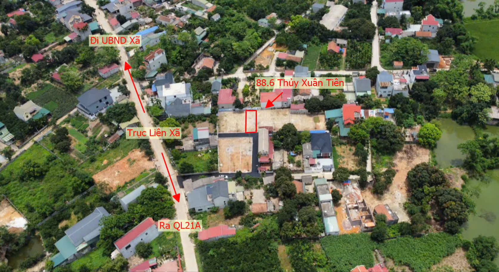 Hình ảnh Đất Phân Lô Thủy Xuân Tiên Ô Tô Đỗ Tận Đất Ngay Sát Trục Kinh Doanh Liên Xã Gần QL21A 