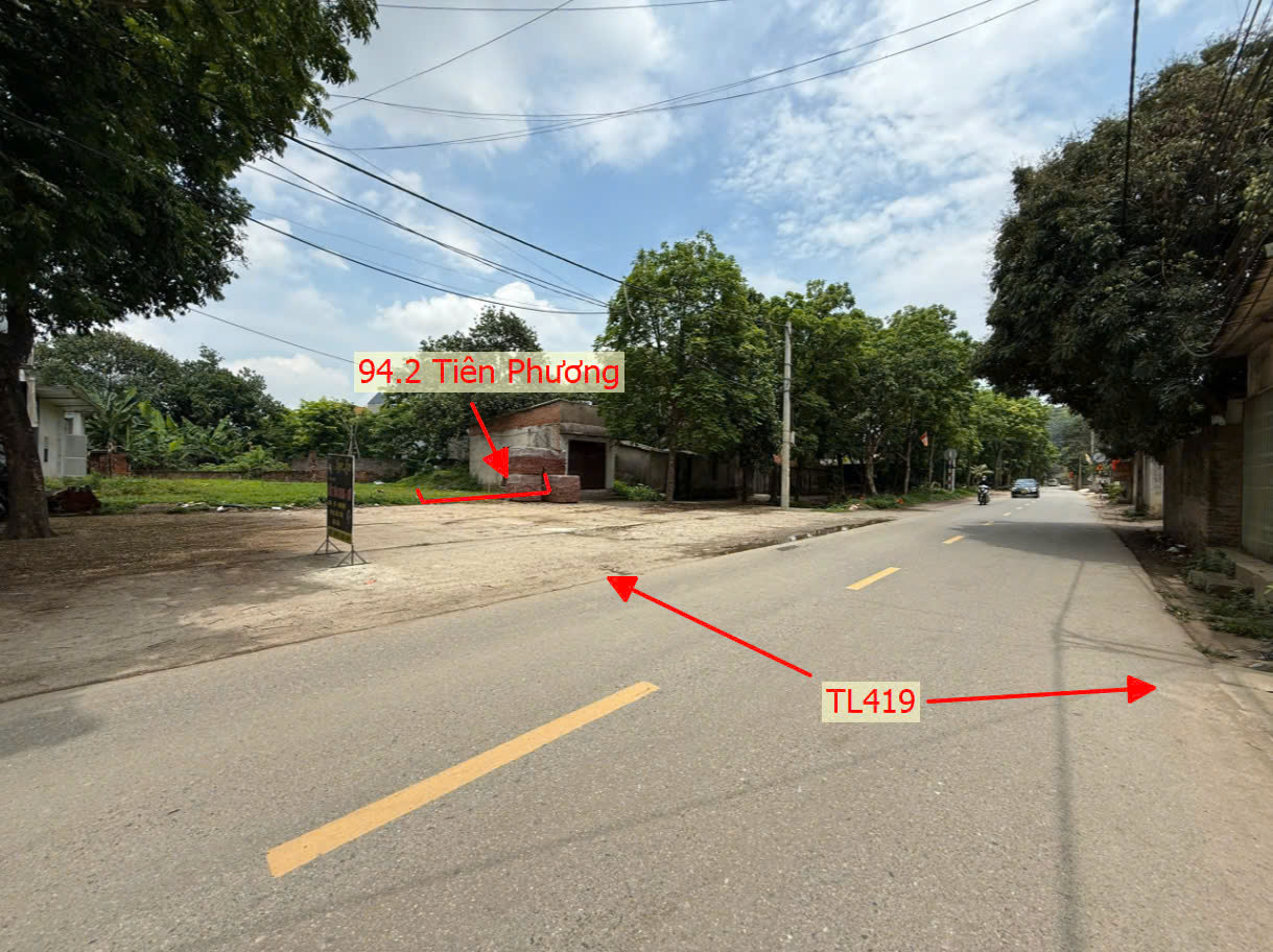 Hình ảnh Đất Phân Lô Xã Tiên Phương Mặt Đường Kinh Doanh TL419 Đối Diện Trường Học Các Cấp Của Xã