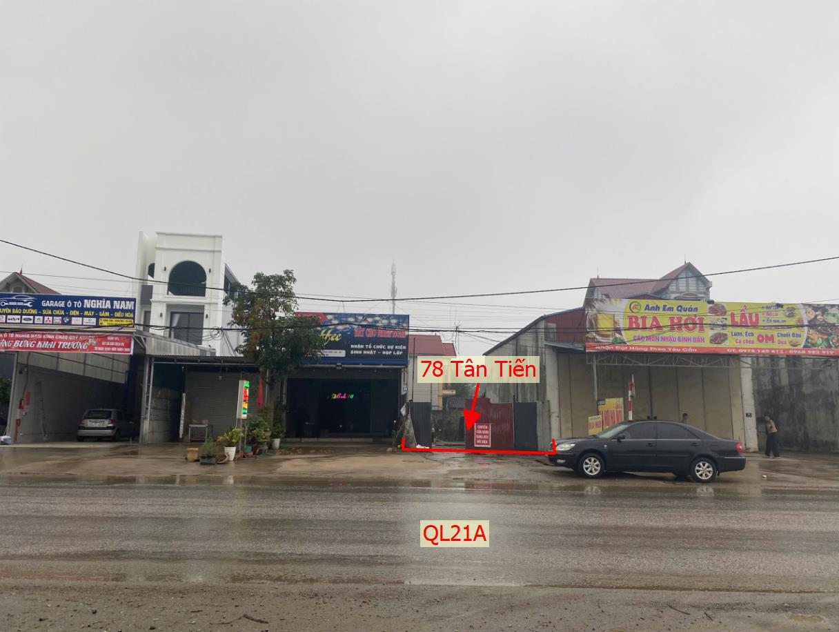 Hình ảnh Bán Thửa Đất Full Thổ Cư 78m Tại Tân Tiến Mặt Đường Kinh Doanh QL21A Sát Hồ Văn Sơn 