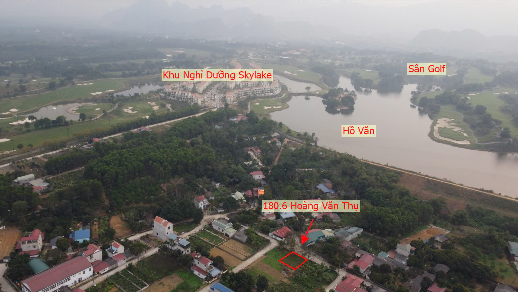 Hình ảnh Đất Tái Định Cư Hoàng Văn Thụ 180.6m Ngay Sát Hồ Văn Sơn , Tổ Hợp Khu Vui Chơi Nghỉ Dưỡng Skylake 