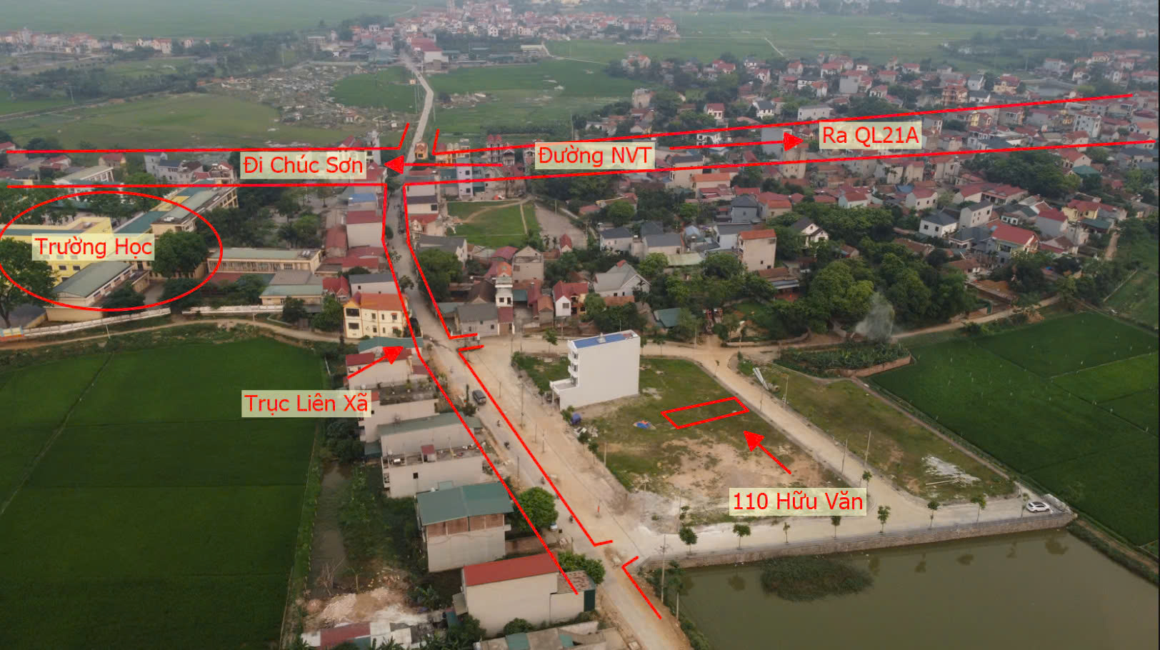 Hình ảnh Bán Đất Hữu Văn Full Thổ Cư Đường Ô Tô Tránh Sát Trục Kinh Doanh Liên Xã 
