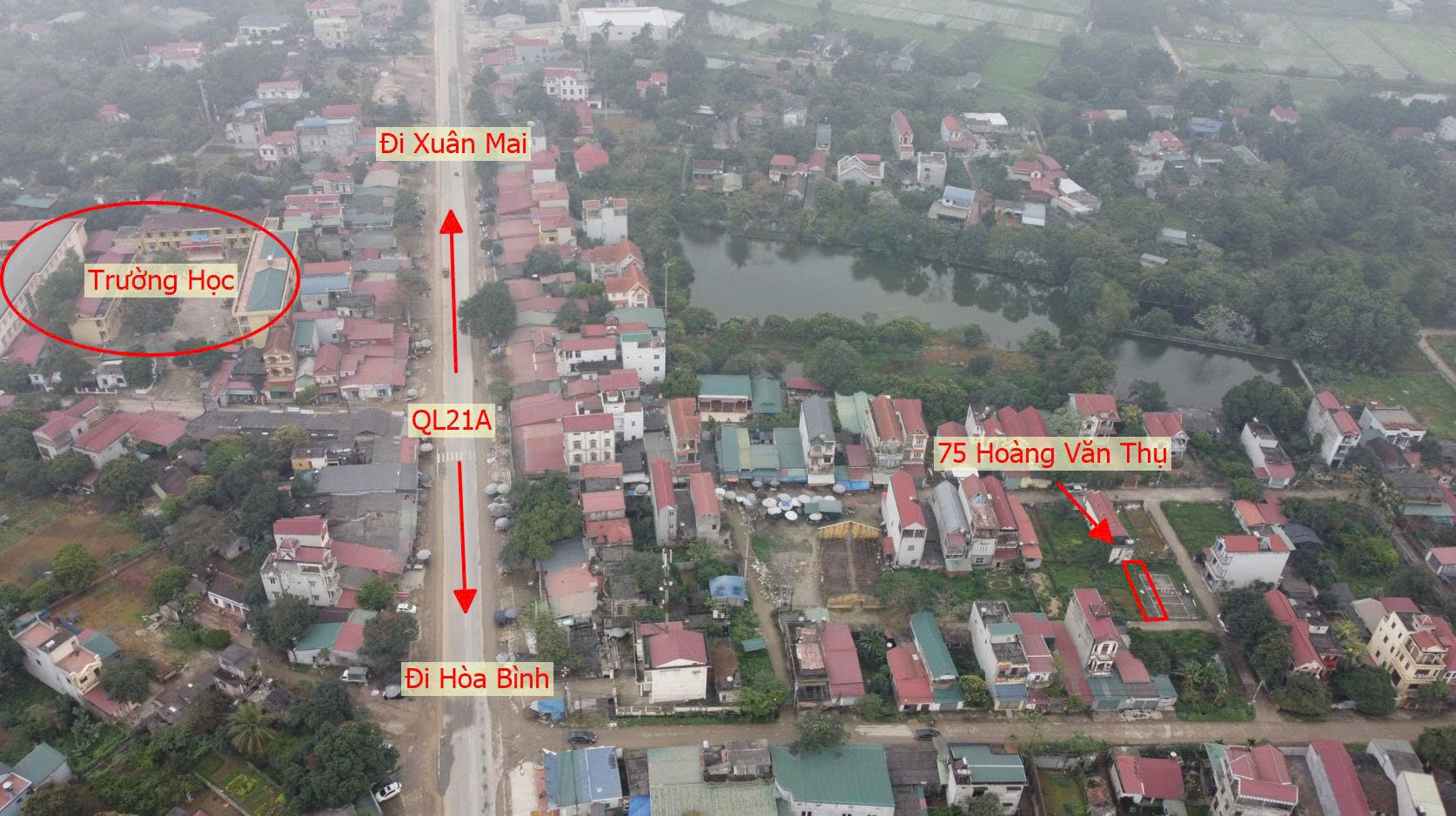 Hình ảnh Bán Thửa Đất 75m Full Thổ Cư Tại Hoàng Văn Thụ Ô Tô Đỗ Tận Đất Ngay Sát Mặt Đường Kinh Doanh QL21A 