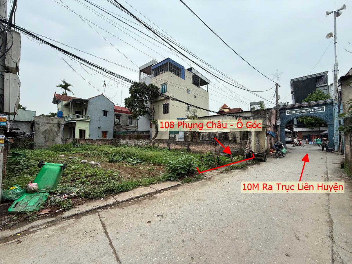 Hình ảnh Bán Lô Góc 2 Mặt Tiền Full Thổ Cư Ngay Sát Trục Liên Huyện Ô Tô Vào Tận Đất tại Phụng Châu