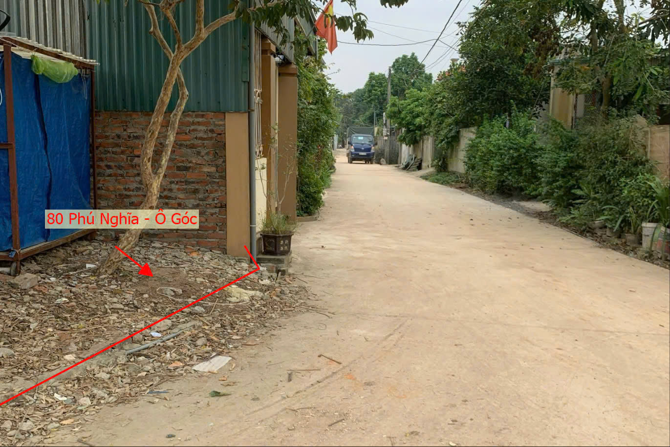 Hình ảnh Bán Lô Góc 2 Mặt Tiền 80M2 Tại Phú Nghĩa Ô Tô Đỗ Tận Đất Gần KCN Phú Nghĩa , QL6A Đang Mở Rộng 