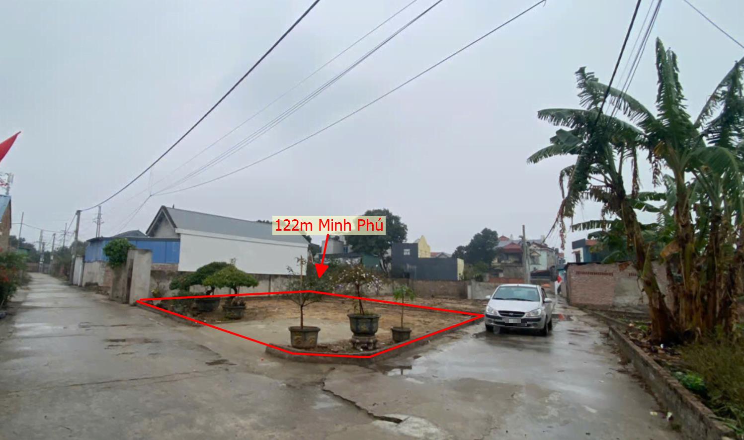 Hình ảnh Bán Lô Đất 122m Tại Minh Phú Sóc Sơn Lô Góc 2 Mặt Tiền Bám Đường Bê Tông Ô Tô Vào TẬn Đất Dân Cư ĐÔng Đúc Giá Đầu Tư