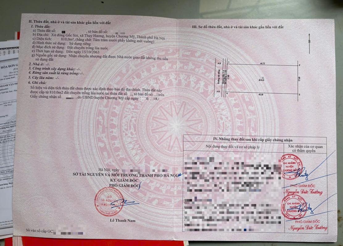 Hình ảnh Bán Thửa Đất 810m Tại Thụy Hương Sát Trục Chính Kinh Doanh Liên Xã Giá Chỉ Vài Tỷ