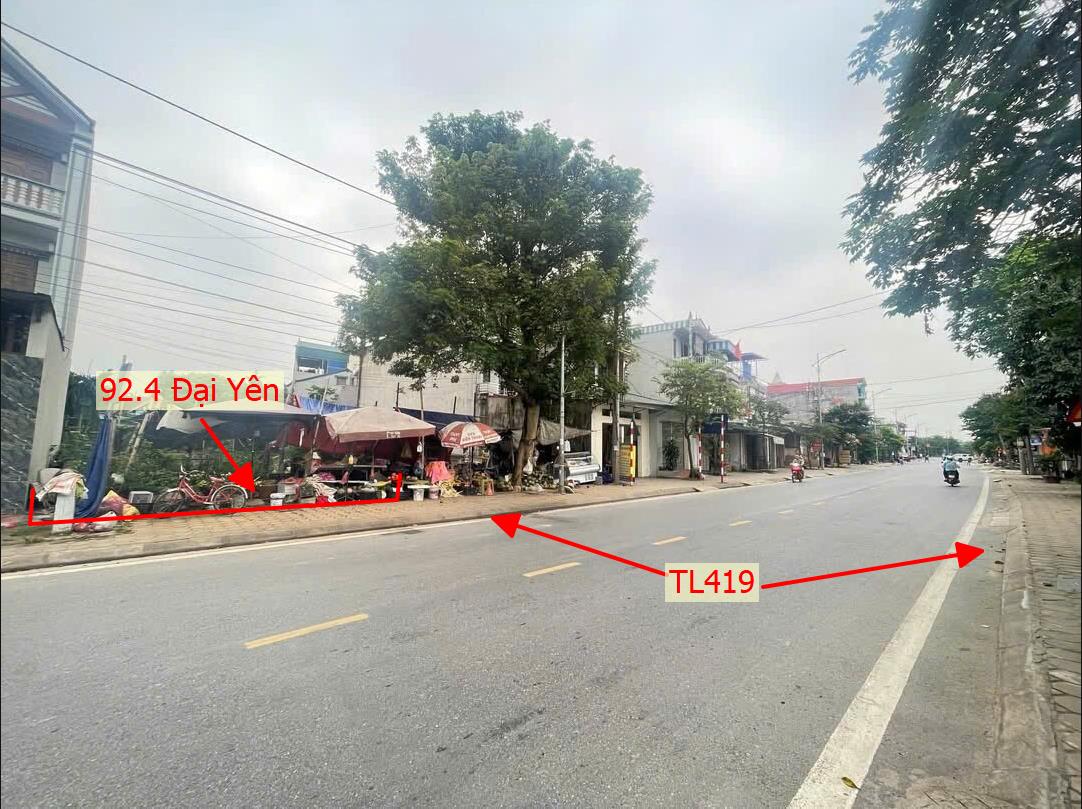 Hình ảnh Bán Thửa Đất 92.4m Tại Đại Yên Chương Mỹ Mặt Đường Kinh Doanh TL419 Giáp Thị Trấn Chúc Sơn