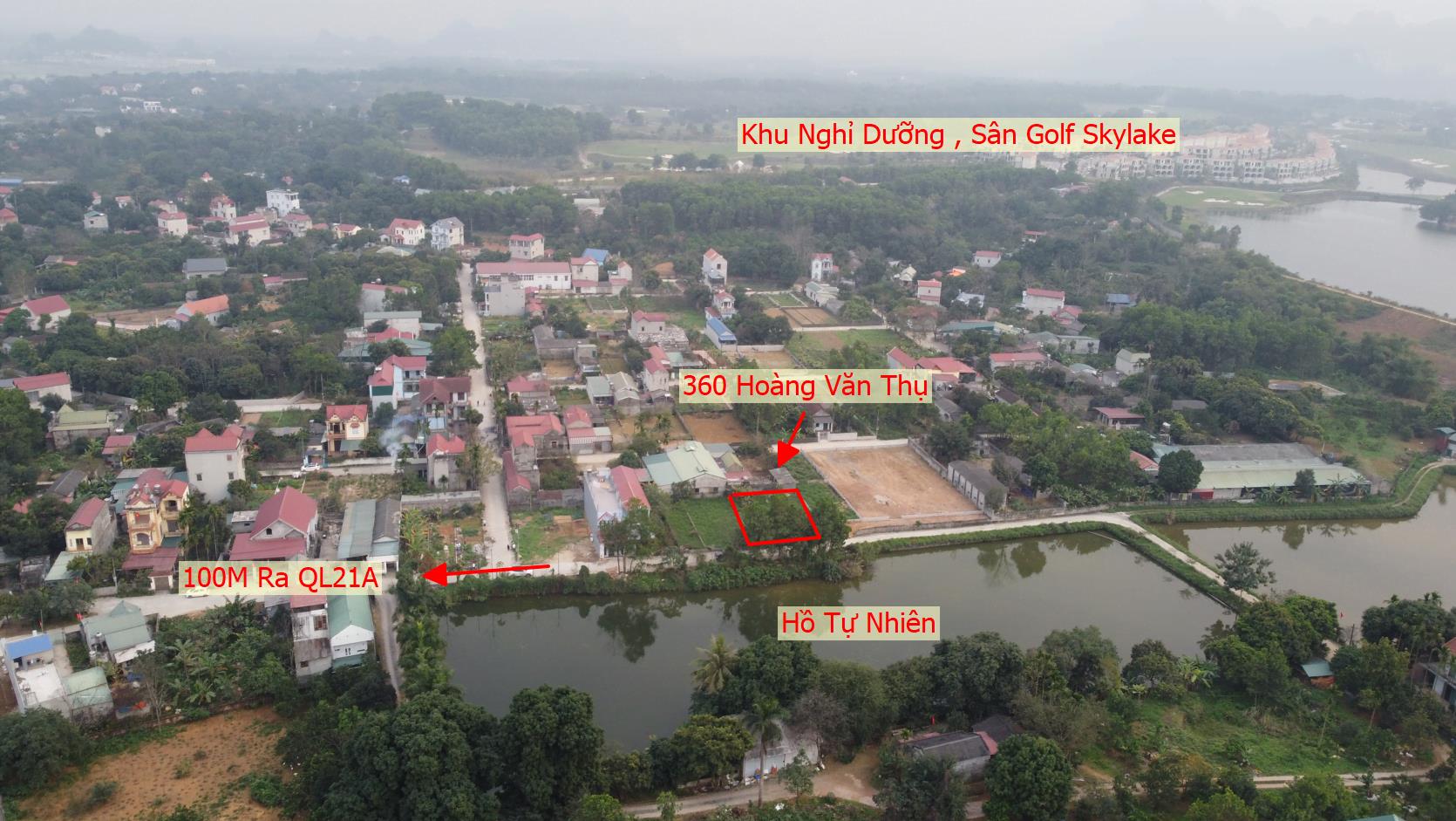 Hình ảnh Đất Đấu Giá Khu TĐC Sân Golf Hồ Văn Sơn Xã Hoàng Văn Thụ Mặt View Hồ Tự Nhiên Gần QL21A 