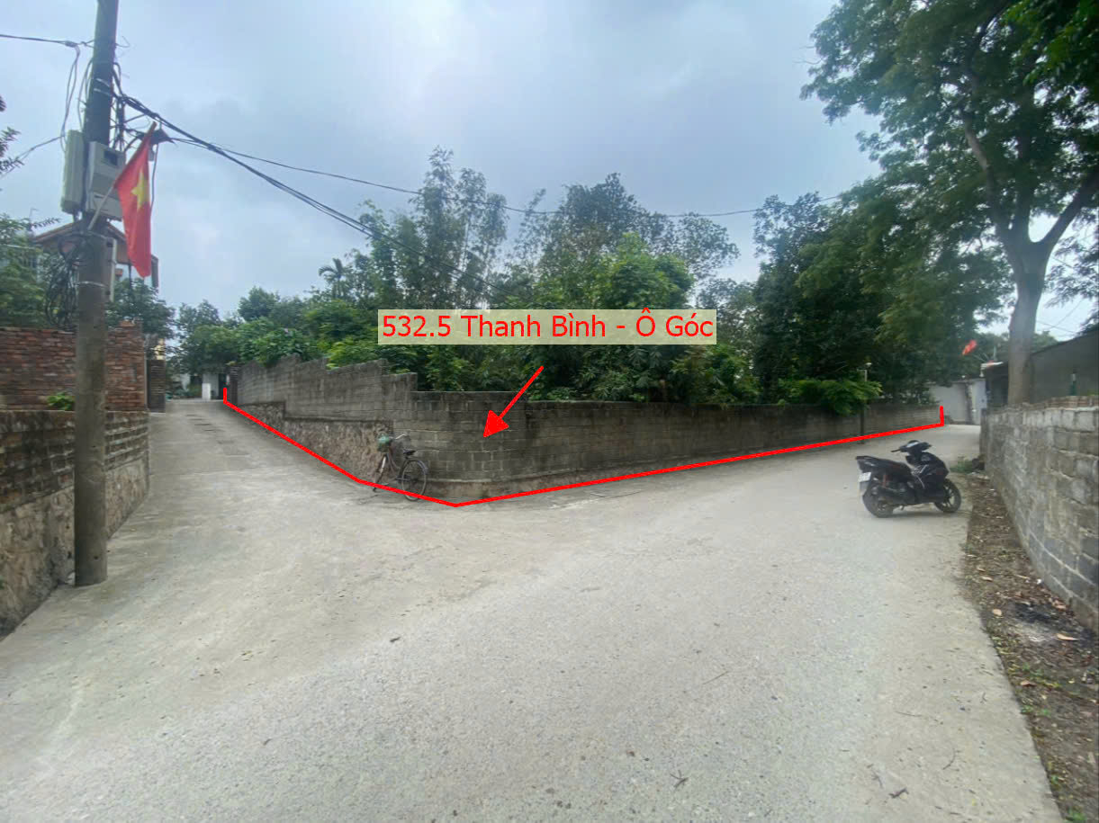 Hình ảnh Bán Lô Góc 2 Mặt Thoáng 532.5m Tại Thanh Bình Chương Mỹ Ô Tô Đỗ Tận Đất Sát Trục Kinh Doanh Liên Xã 