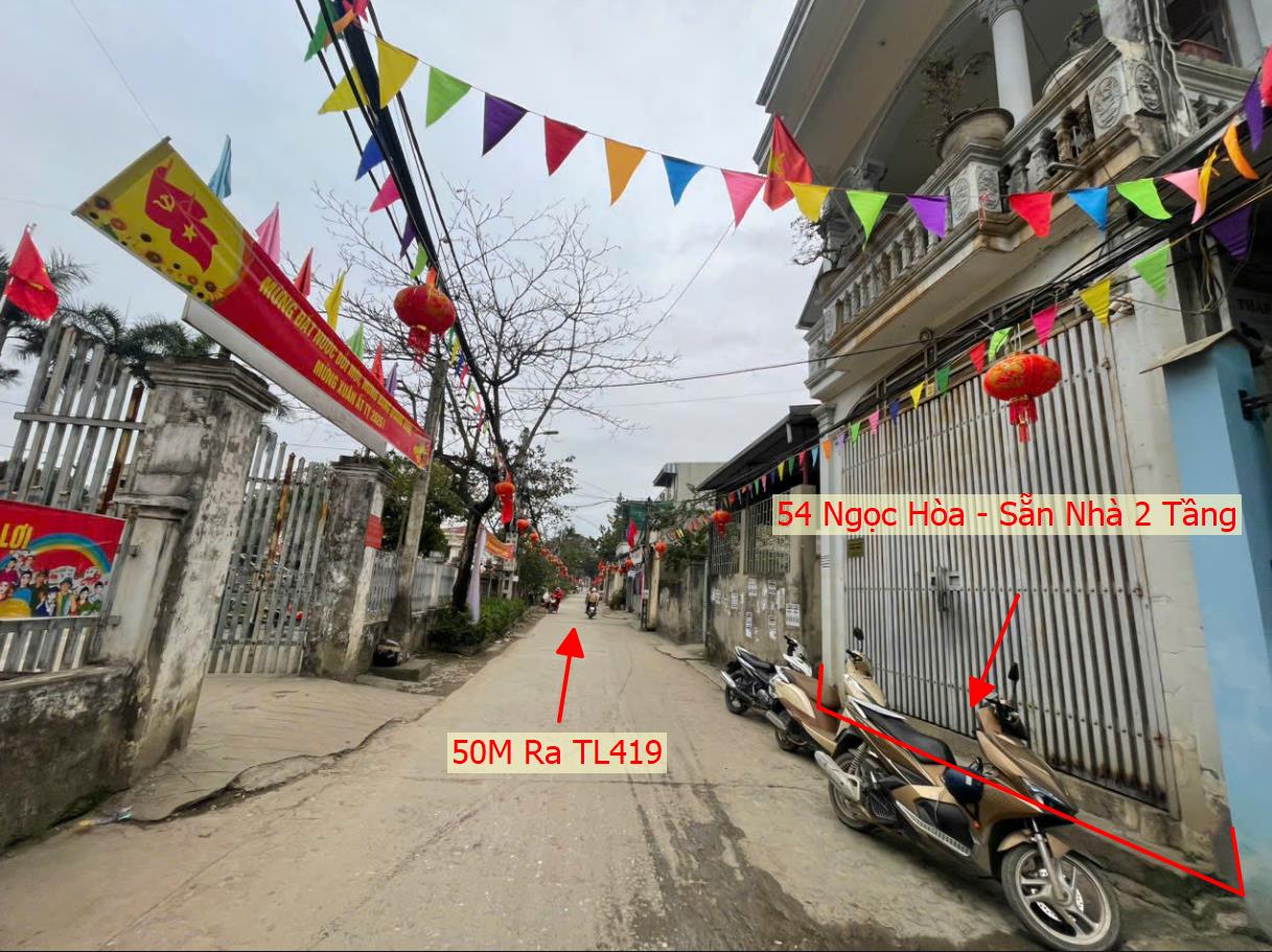 Hình ảnh Bán Nhà 2 Tầng 54m Tại Ngọc Hòa Chương Mỹ Mặt Đường Kinh Doanh Đối Diện Nhà Văn Hóa Sát QL6A