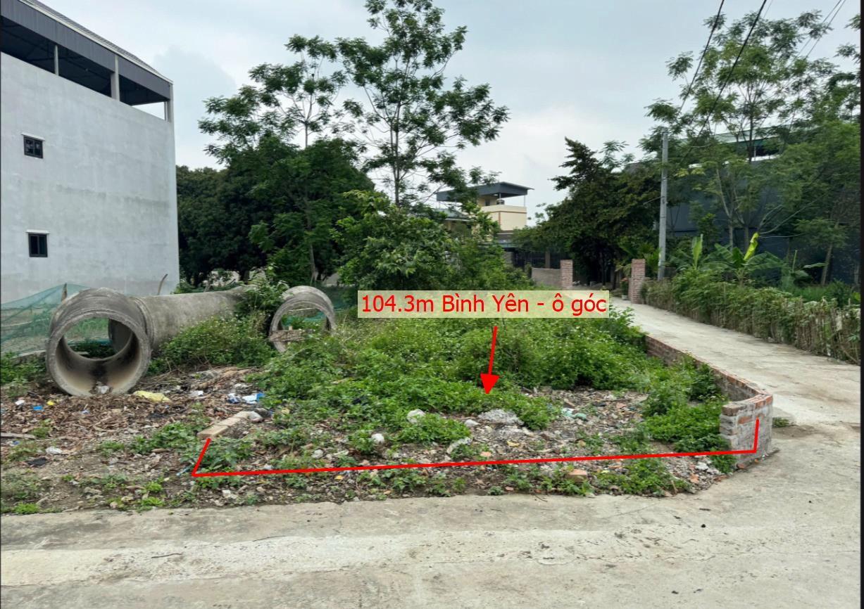 Hình ảnh Bán Lô Đất 104.3m Tại Tân Xã Thạch Thất Ô Góc 2 Mặt Tiền Bám Đường Bê Tông Ô Tô Vào Tận Đất Dân Cư Đông Đúc Giá Đầu Tư