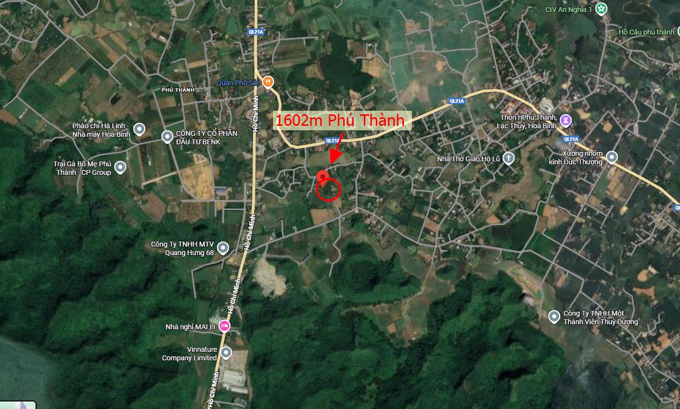 Hình ảnh Bán Lô Đất 1602m Tại Phú Thành Lạc Thủy Bám Đường Bê Tông Ô Tô Vào Tận Đất Dân Cư Đông Gần Ql21a Đầy Đủ Tiện Ích Giá Đầu Tư