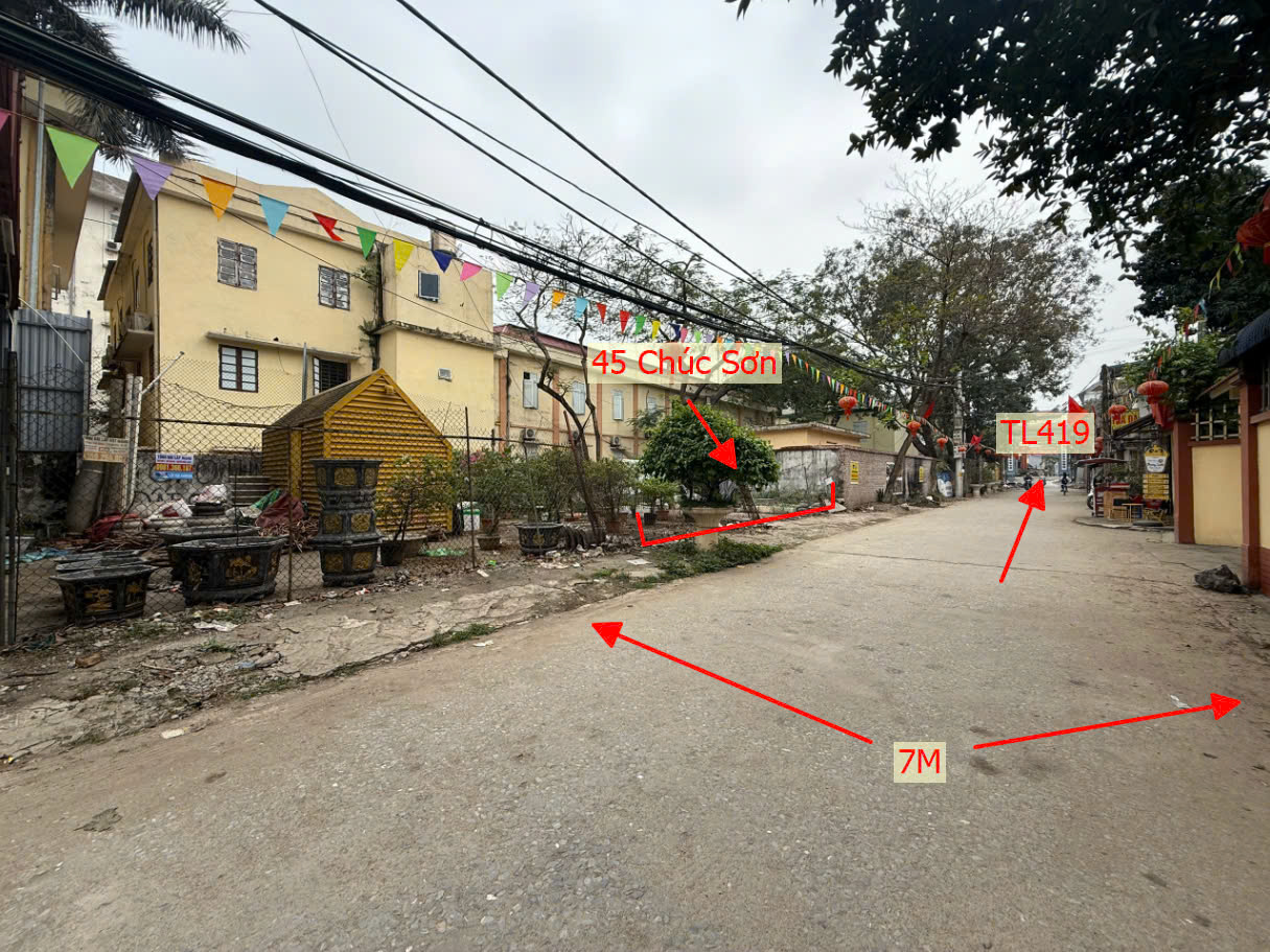 Hình ảnh Bán Thửa Đất 45m Tại Chúc Sơn Mặt Trục Kinh Doanh Ngay Gần TL419 , QL6A - Đất Phân Lô Thị Trấn Chúc Sơn