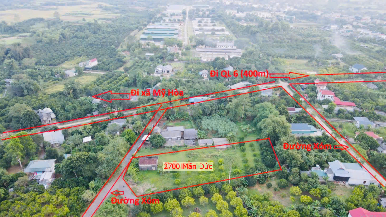 Hình ảnh Bán Đất Thị Trấn Mãn Đức Ô Tô Đỗ Tận Đất Sát Trục Kinh Doanh Gần QL6A Giá Chỉ Hơn Tỷ 