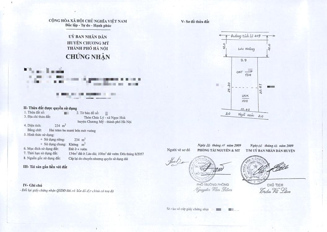Hình ảnh Bán Đất Ngọc Hòa 234m Bám Mặt Đường Kinh Doanh TL419 Đối Diện Bệnh Viên Chương Mỹ