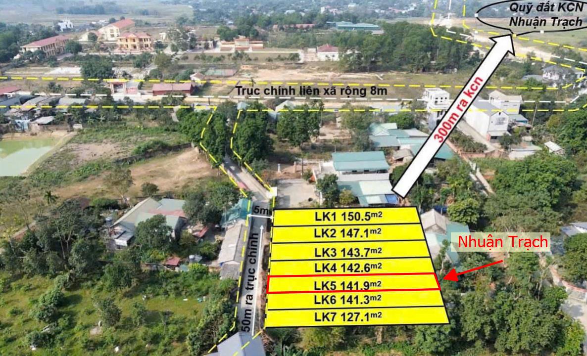 Hình ảnh Bán Lô Đất 141.2m Tại Nhuận Trạch Lương Sơn Bám Đường Bê Tông Ô To Vào Tận Đất Giá Đầu Tư