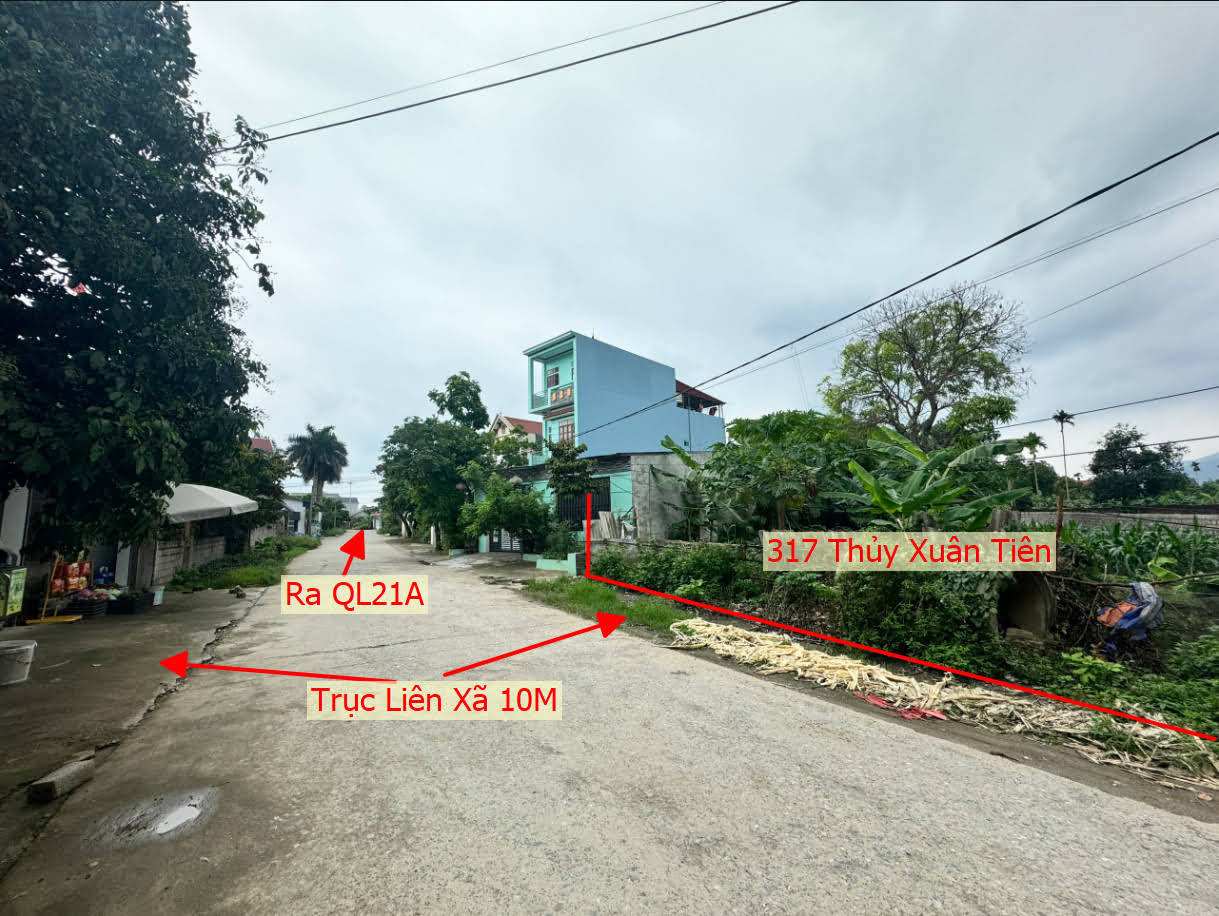 Hình ảnh Bán Đất Thủy Xuân Tiên Gần Nhà Máy Bê Tông Xuân Mai Cách QL21A Vài Bước Chân 