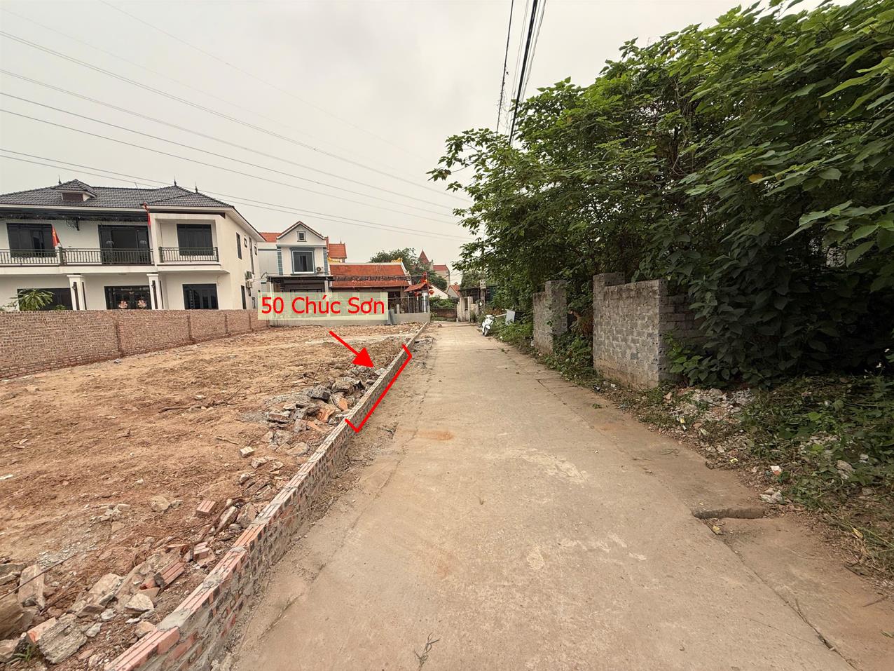 Hình ảnh Bất Động Sản Chương Mỹ Bán Đất Khu Vực Chúc Sơn Ô Tô Đỗ Tận Đất Sát Trục Chính Kinh Doanh QL6 Cũ