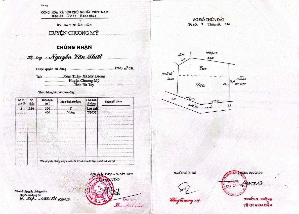 Hình ảnh Bán Thửa Đất 766m Tại Mỹ Lương Ô Tô Đỗ Tận Đất Sát Trục Chính Kinh Doanh Liên Xã 