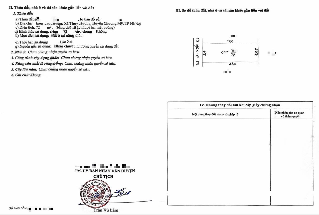 Hình ảnh Bán Đất Full Thổ Cư 72m Tại Thụy Hương Sát Trục Chính Kinh Doanh Giá Chỉ Hơn Tỷ